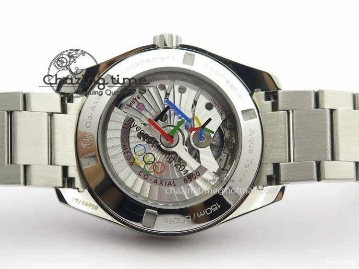 0313 Versatile Aqua Terra ‘PyeongChang 2018’ JHF Best Edition Black Dial On SS Bracelet A 8204